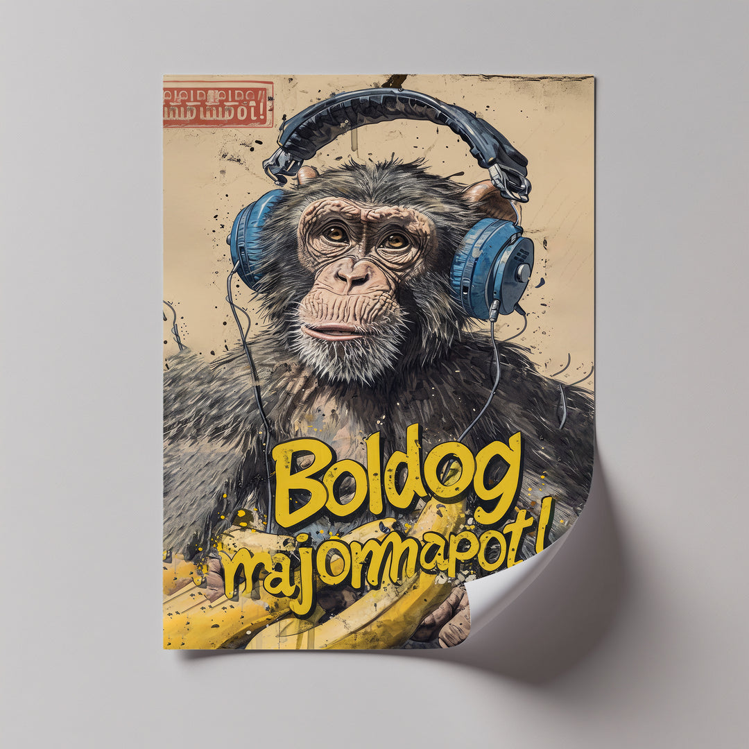 Winterliche Ruhe – Japanische Frau im blauen Kimono, Leinwanddruck | Gerahmtes Kunstwerk