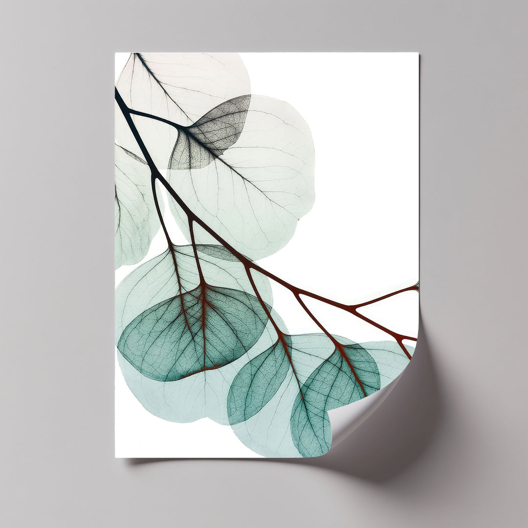 Winterliche Ruhe – Japanische Frau im blauen Kimono, Leinwanddruck | Gerahmtes Kunstwerk