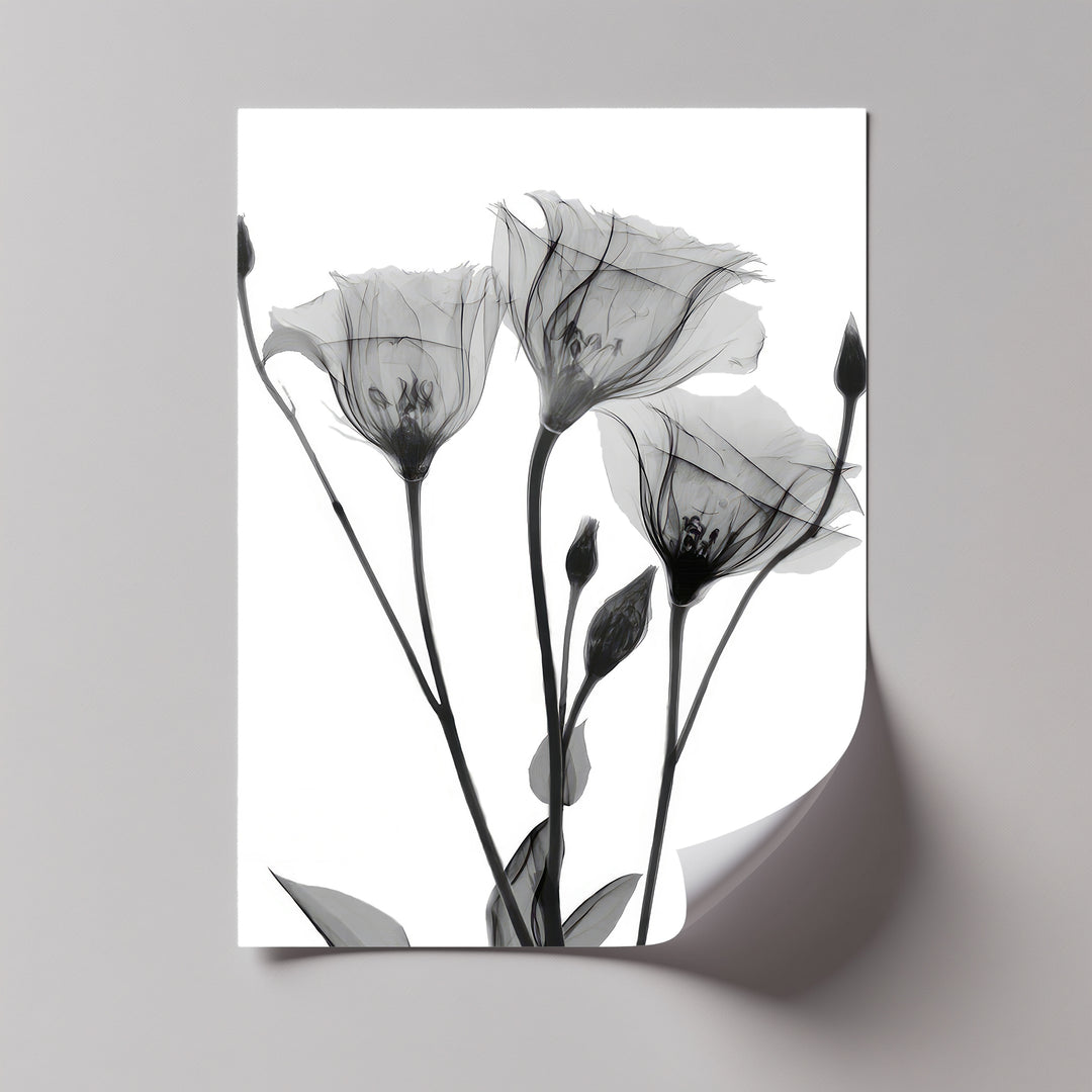 Winterliche Ruhe – Japanische Frau im blauen Kimono, Leinwanddruck | Gerahmtes Kunstwerk