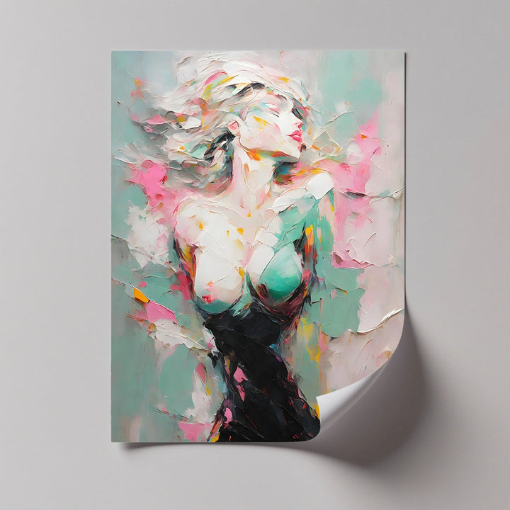 Dreamlike Grace – Abstract Female Figure Erotic Canvas Print - MyPhotoStation