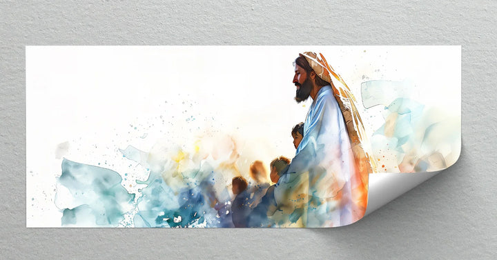 Let the Children Come – Jesus with Children Canvas Print