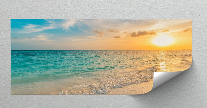 Serene Ocean Sunset - Landscape Canvas Print