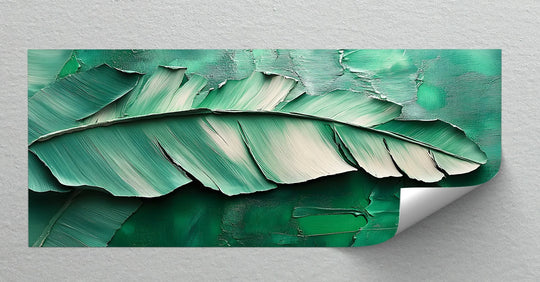 Verdant Blade – Abstract Banana Leaf Canvas Print - MyPhotoStation