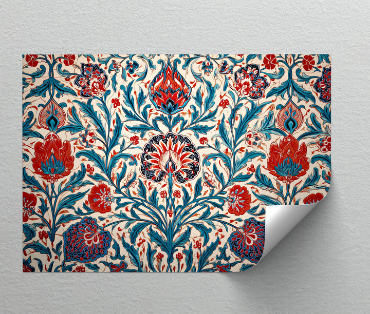 Persian Floral Elegance – Persian Canvas Print