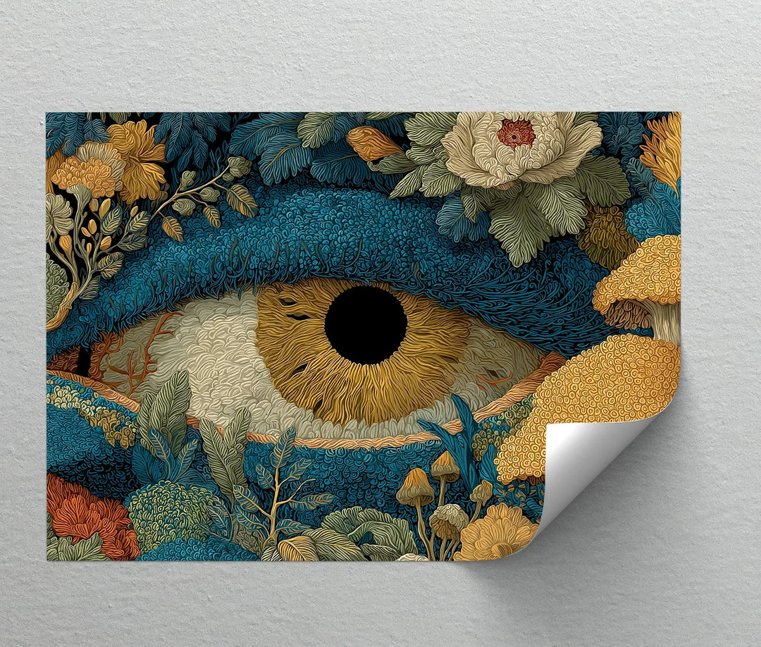 Botanical Eye Illustration – Surreal Forest Canvas Print - MyPhotoStation