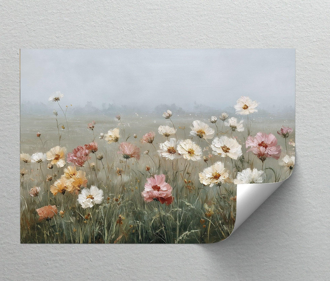 Whispers of Spring – Soft Meadow Floral Canvas Print - MyPhotoStation