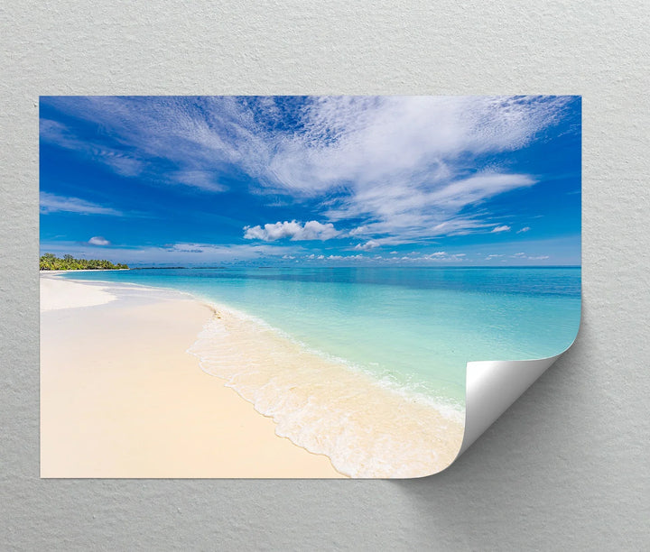 Tropical Beach and Crystal Waters - Landscape Canvas Print