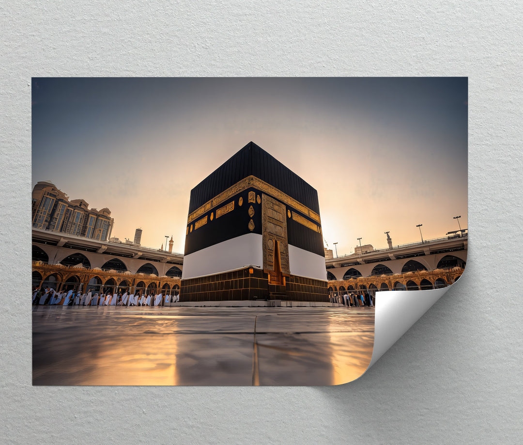 The Kaaba in Masjid al-Haram – Islamic Wall Art