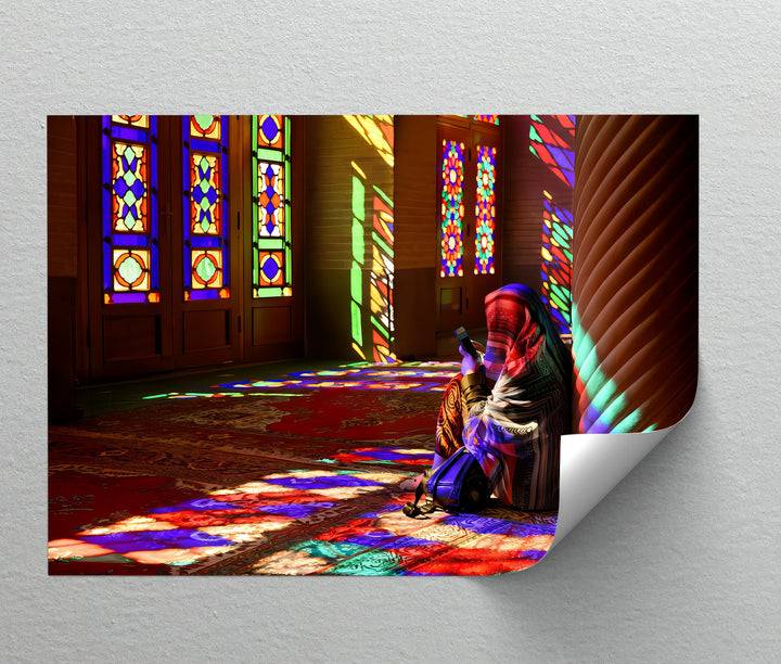Radiant Mosque Light – Persian Canvas Print