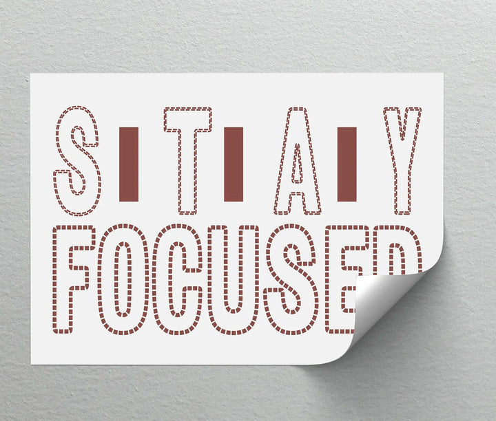 STAY FOCUSED – Modern Minimalist Canvas Print