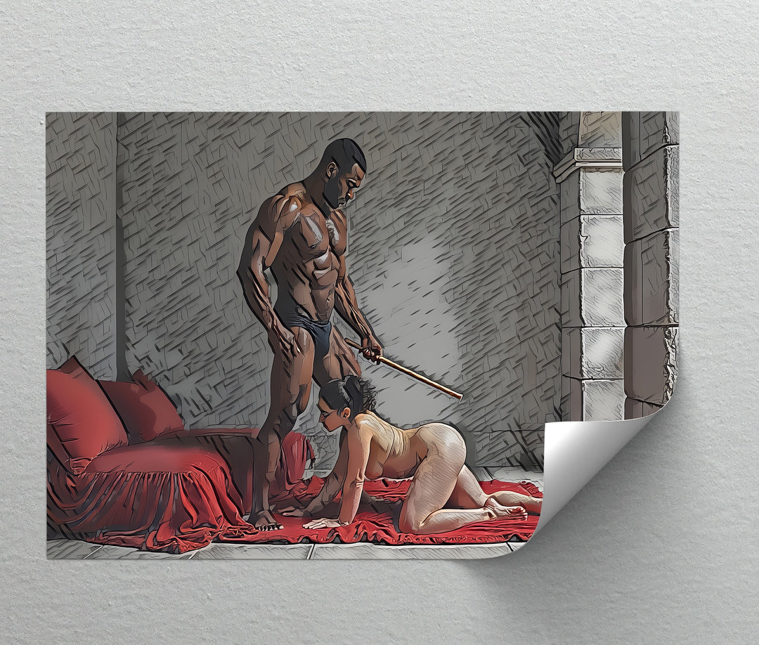 Obedience Ritual – Erotic BDSM Canvas Wall Art | Sexy Canvas
