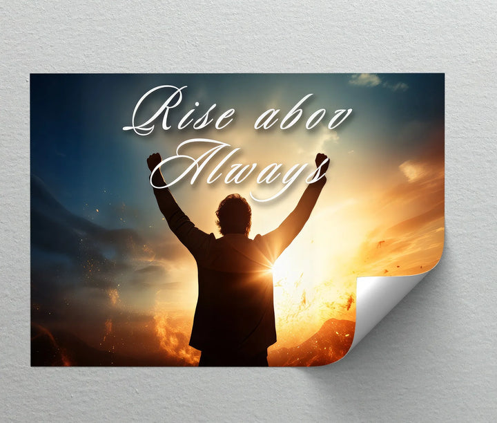 Rise Above Always - Motivational Canvas Print