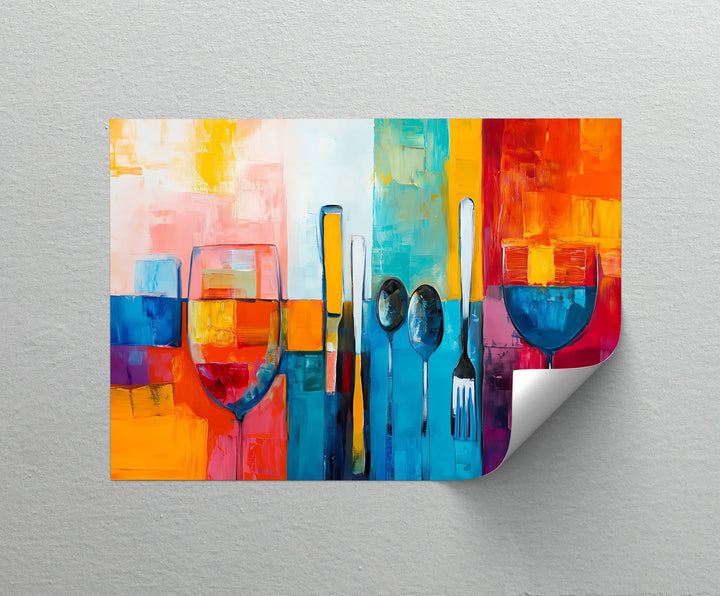 Modern Table Setting – Kitchen Canvas Print - MyPhotoStation