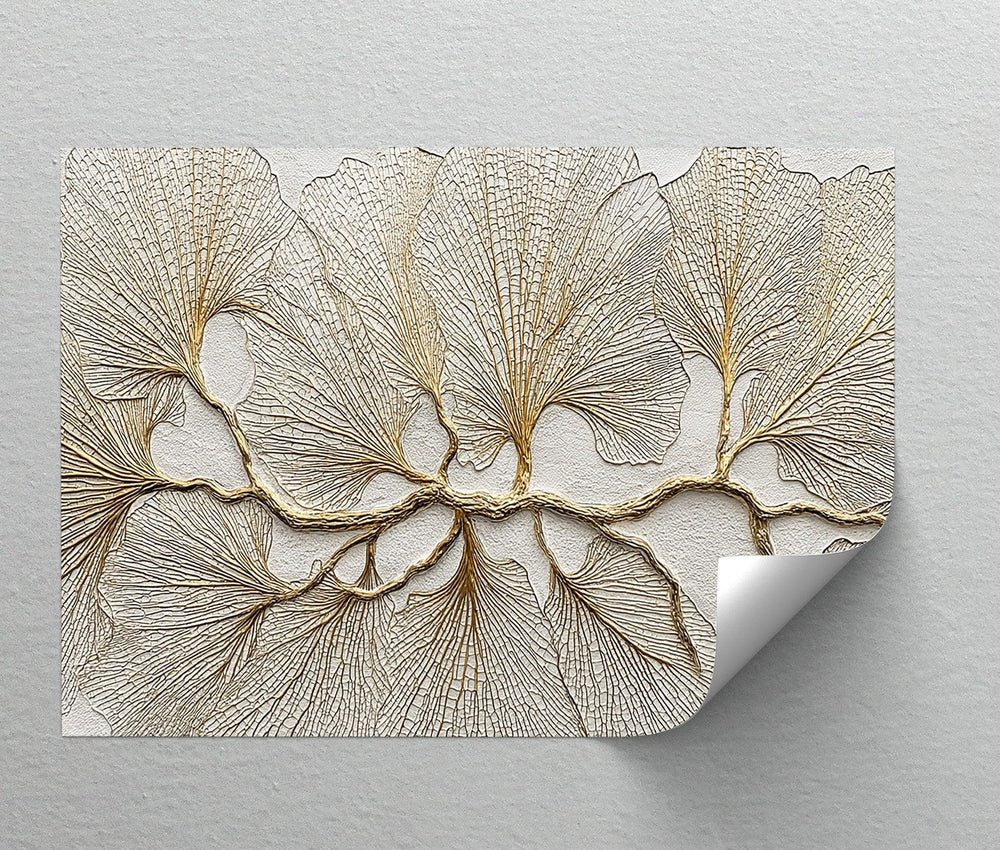Golden Ginkgo Fan Leaves – Canvas Print - MyPhotoStation