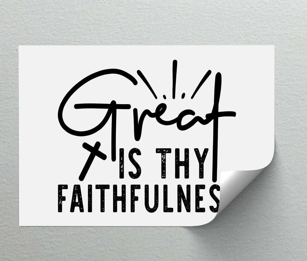 Great Is Thy Faithfulness – Christian Canvas Wall Art - MyPhotoStation