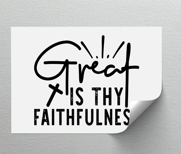 Great Is Thy Faithfulness – Christian Canvas Wall Art - MyPhotoStation