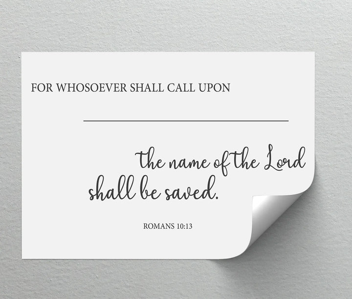 Christian salvation quote artwork for home decor

