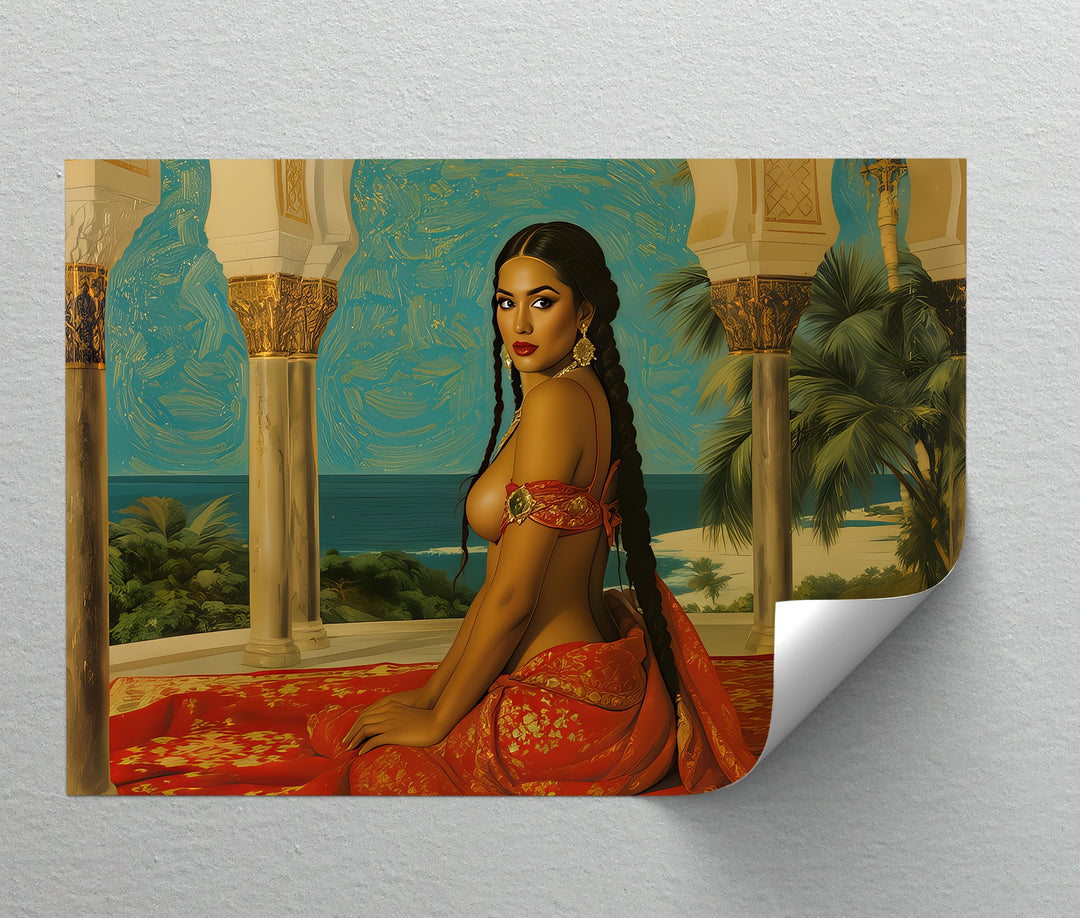 Crimson Empress – Erotic Canvas Wall Art | Canvas Wall Decor