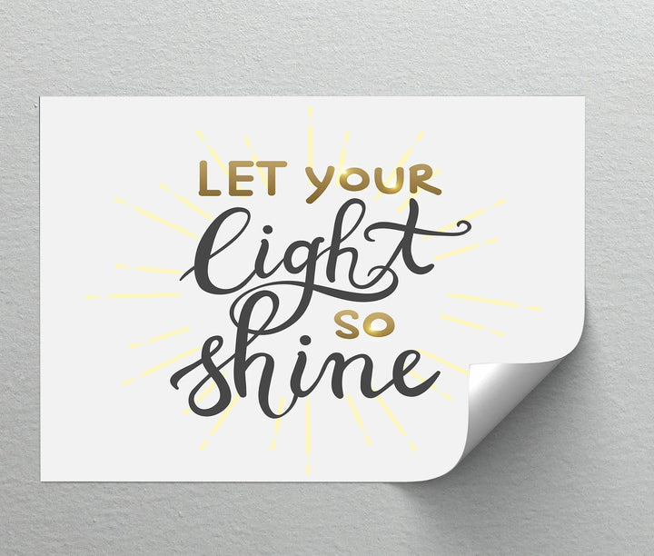 Let Your Light So Shine – Elegant Uplifting Canvas Print
