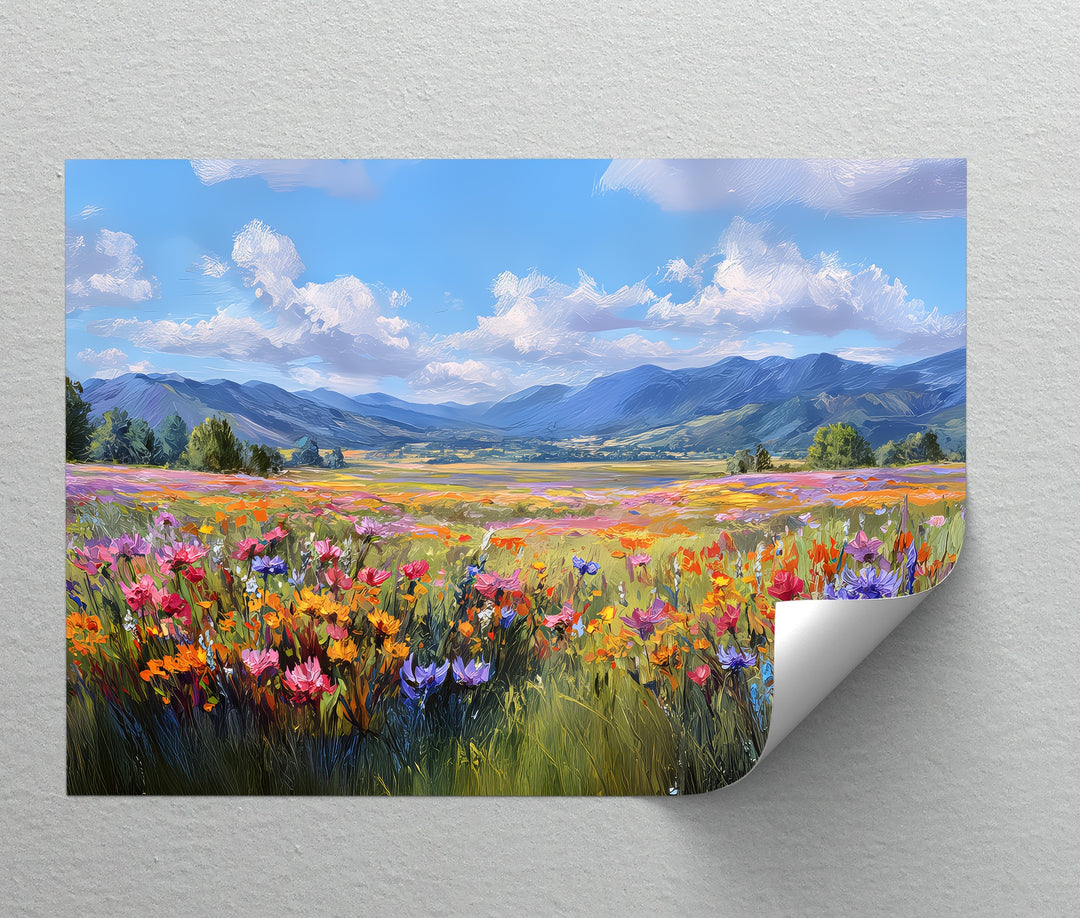 Blooming Valley – Wildflower Meadow Canvas Print