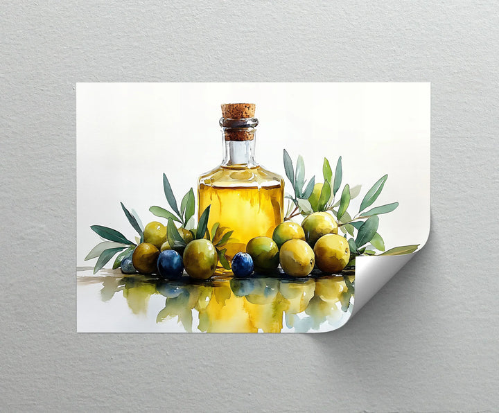 Golden Essence – Olive Oil and Olives Kitchen Canvas Prints - MyPhotoStation
