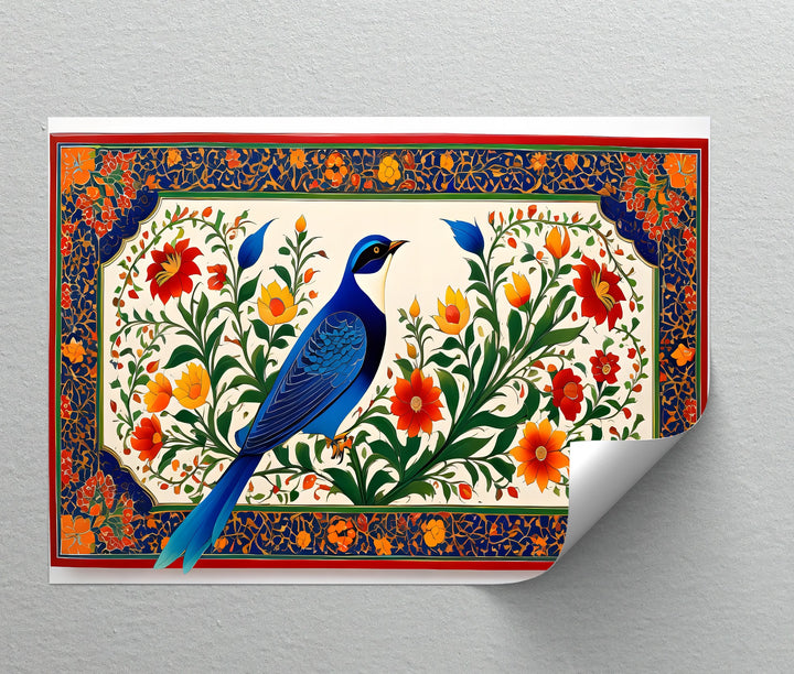 Majestic Bluebird Garden – Persian Canvas Print