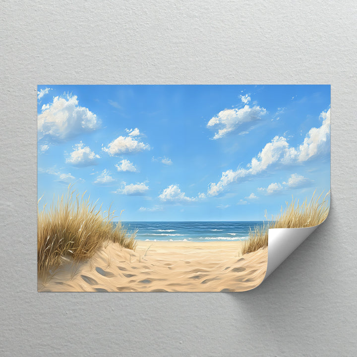 This calming shore view becomes stunning canvas art on any framed canvas.

