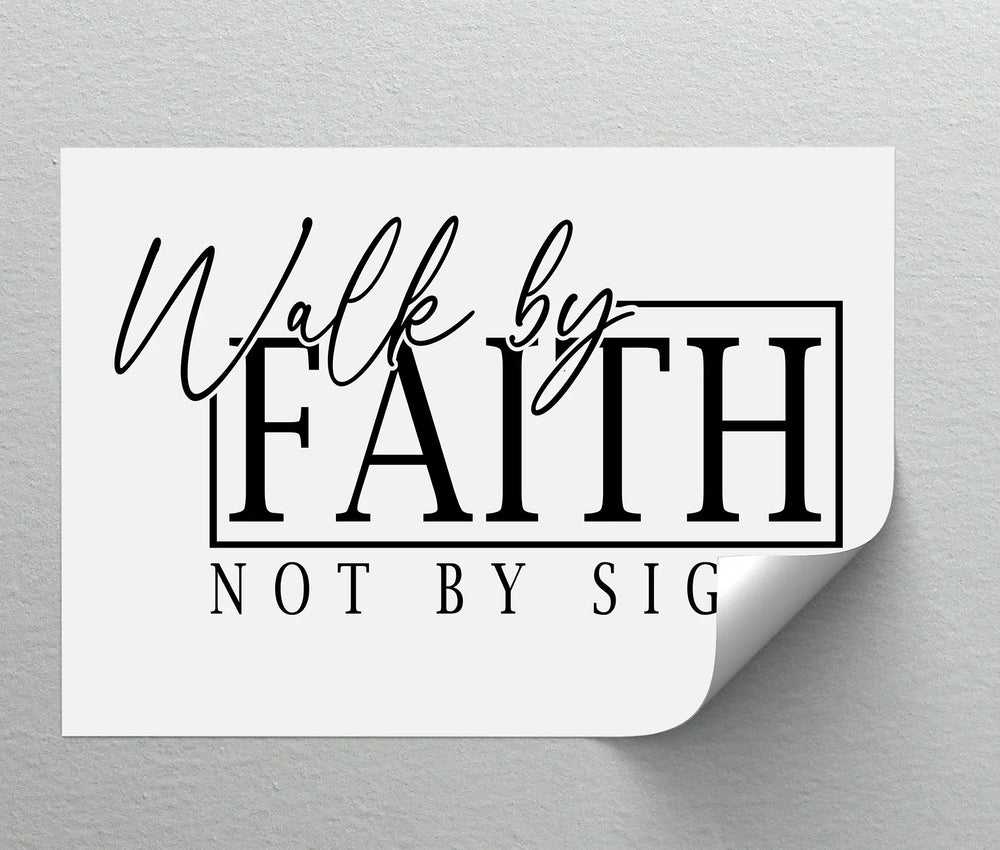 Walk by Faith – Motivational Christian Canvas Print - MyPhotoStation