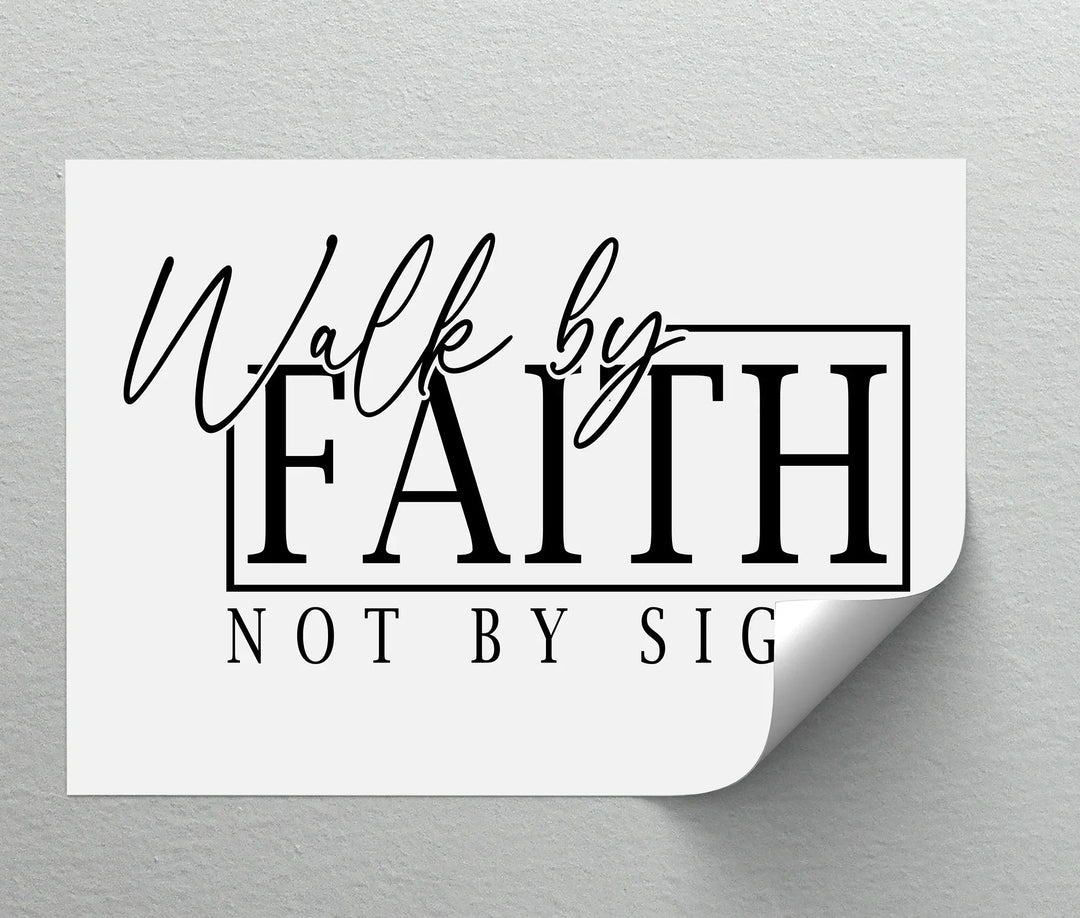 Walk by Faith – Motivational Christian Canvas Print - MyPhotoStation