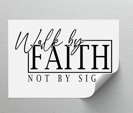 Creating depth and layers, the inspirational “Walk by Faith” quote is a beautiful canvas artwork print with bold lettering that subtly curls up, giving it dimension.