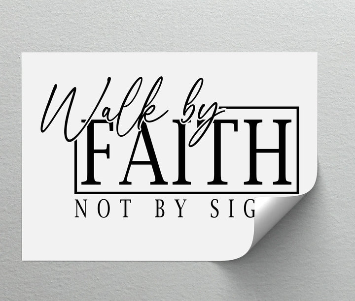 Walk by Faith – Motivational Christian Canvas Print - MyPhotoStation