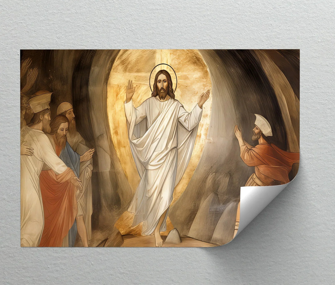 The Resurrection Light – Jesus Risen Canvas Print