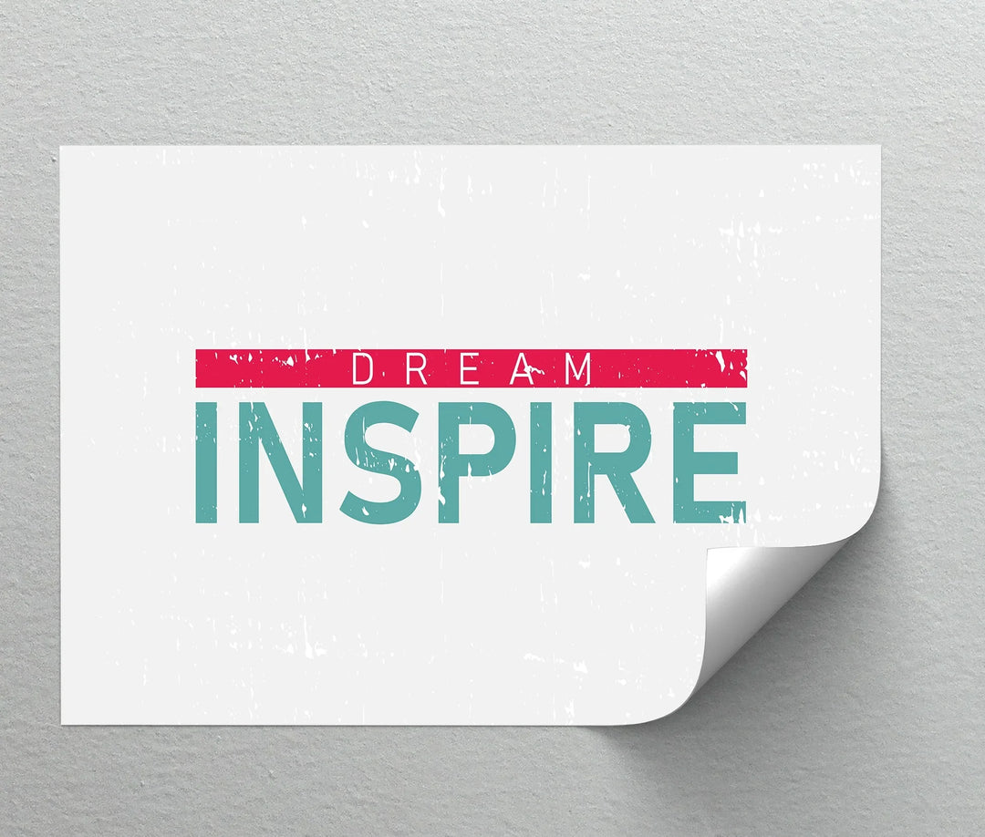 Dream Inspire – Modern Minimalist Canvas Print