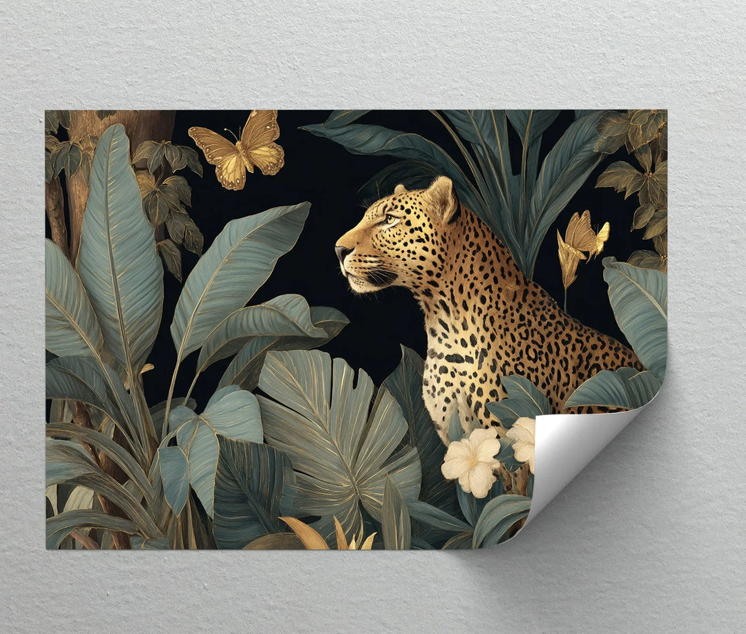 Golden Leopard in Lush Jungle – Canvas Print - MyPhotoStation