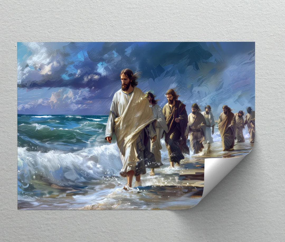 Walking with Christ – Jesus Canvas Print