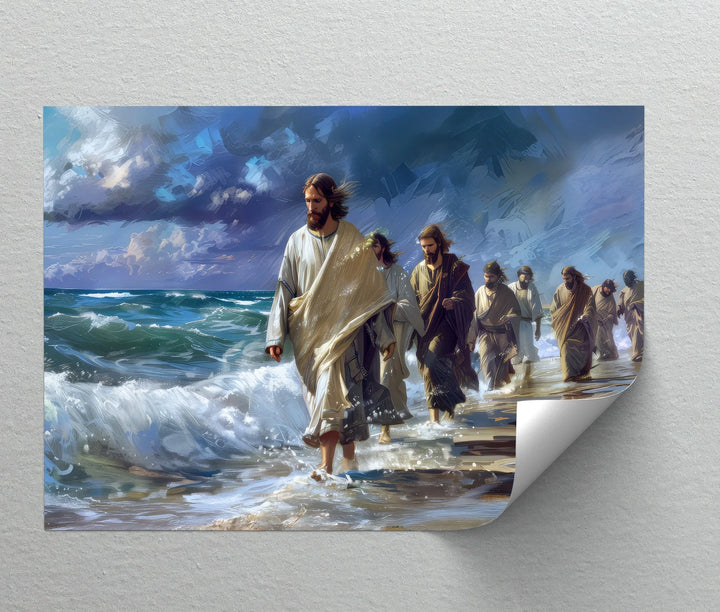 Walking with Christ – Jesus Canvas Print
