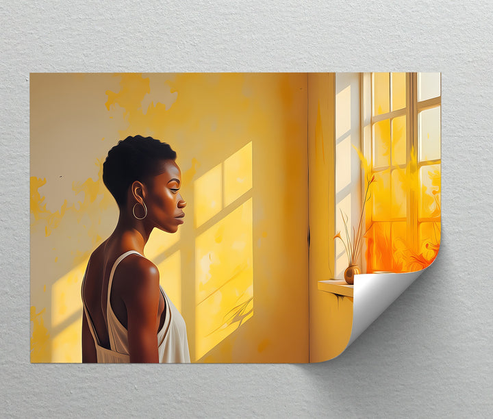Golden Solitude – Erotic Canvas Wall Art | Abstract Art