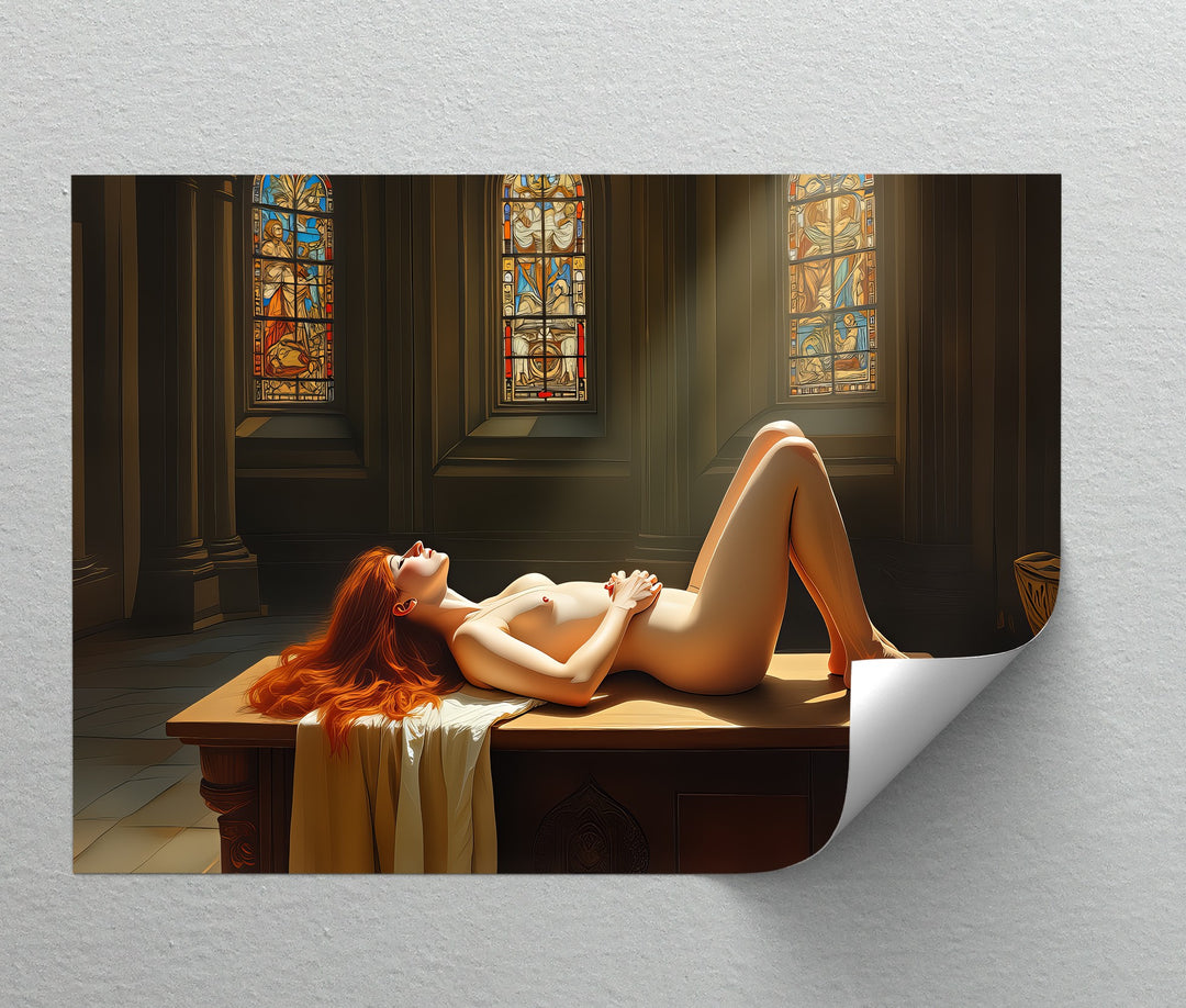 Divine Surrender – Erotic Canvas Wall Art | Artwork Canvas