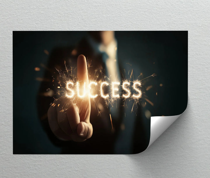 Ignite Success – Sparkling Motivation Canvas Print
