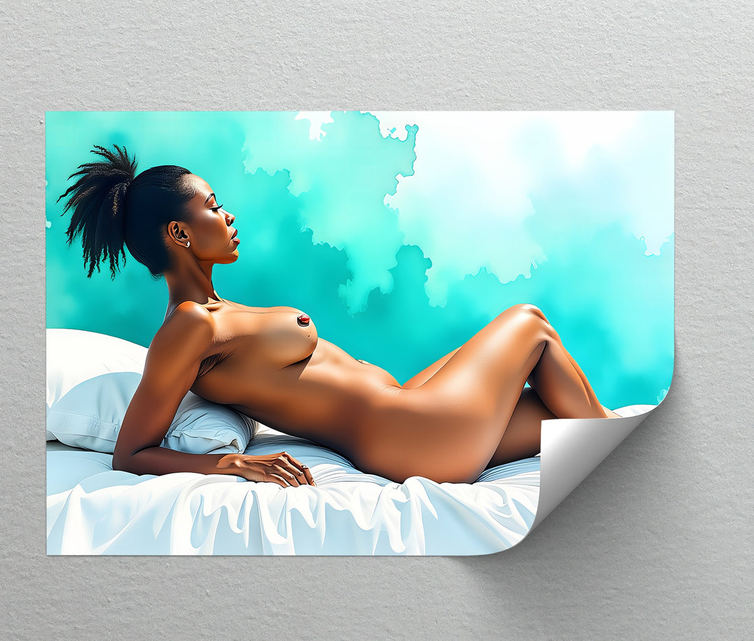 Sensual Reclining - Nude Canvas Wall Art | Erotic Canvas Prints