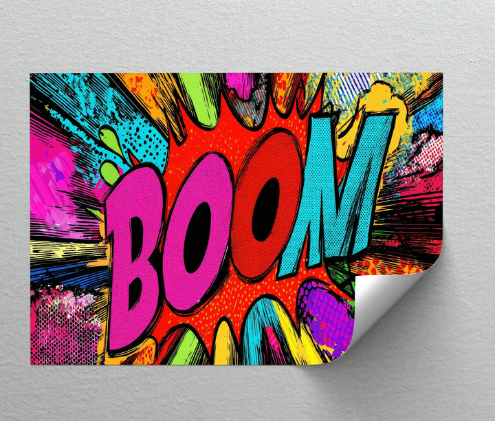 BOOM! – Vibrant Pop Art Explosion Canvas Print