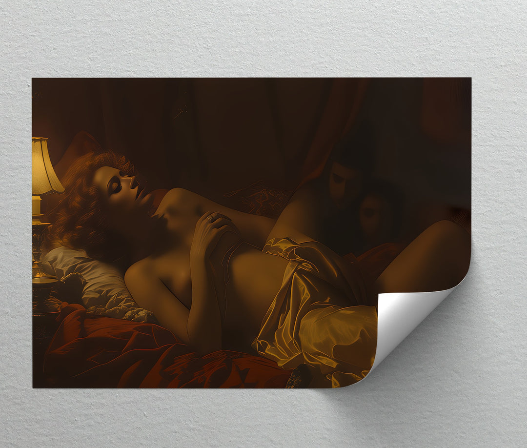 Velvet Secrets – Dark Moody Erotic Canvas Wall Art | Framed Art