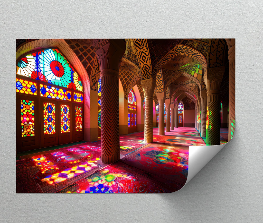 Sunlit Splendor Hall – Persian Canvas Print