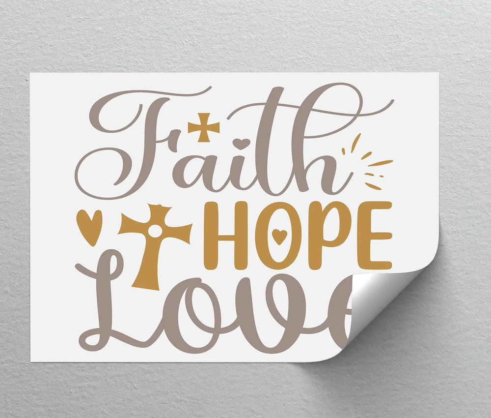 Faith, Hope, Love – Inspirational Christian Canvas Print - MyPhotoStation