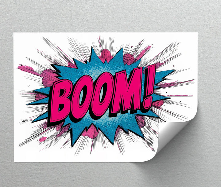 BOOM! – Explosive Pop Art Canvas Print