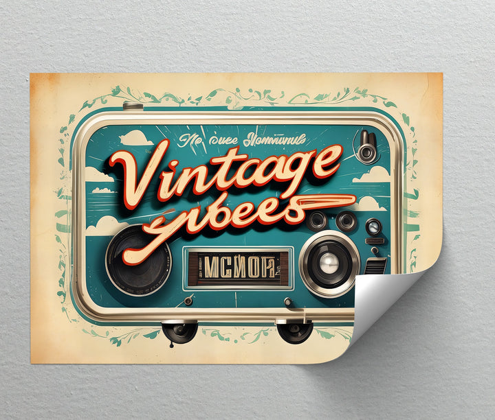 Vintage Vibes – Retro Camera Canvas Print