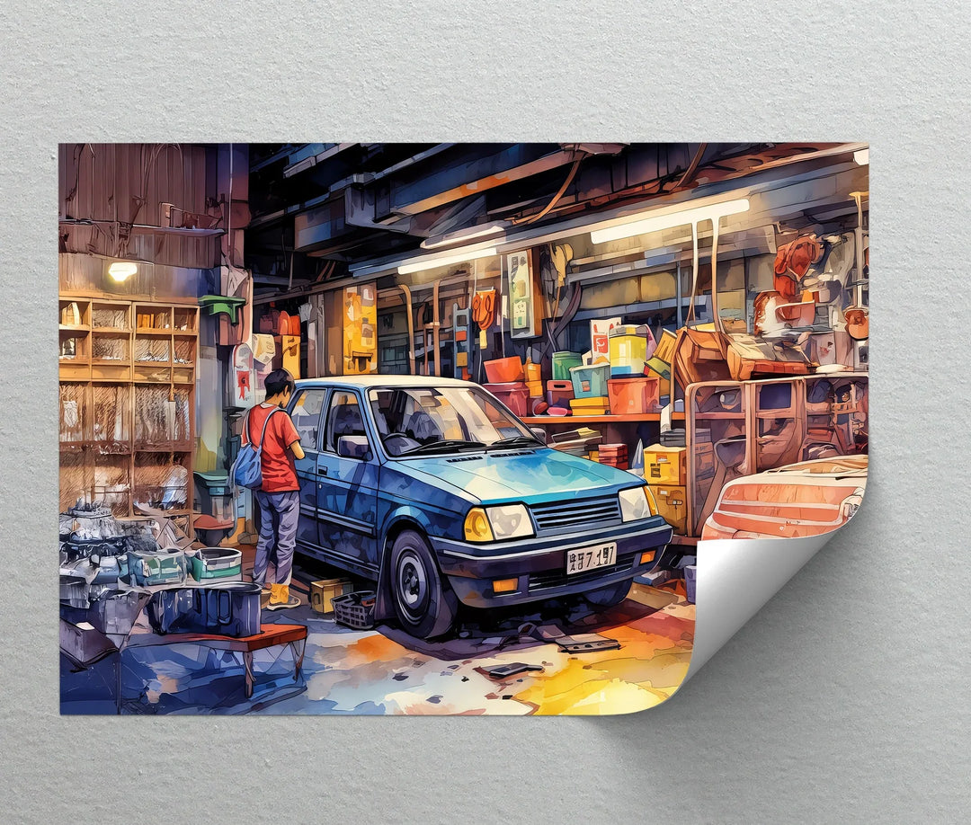 Mechanic’s Memory – Car Canvas Print - MyPhotoStation