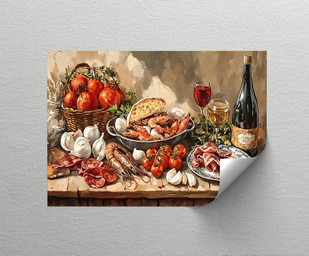 Mediterranean Delights – Gourmet Feast Kitchen Canvas Print - MyPhotoStation