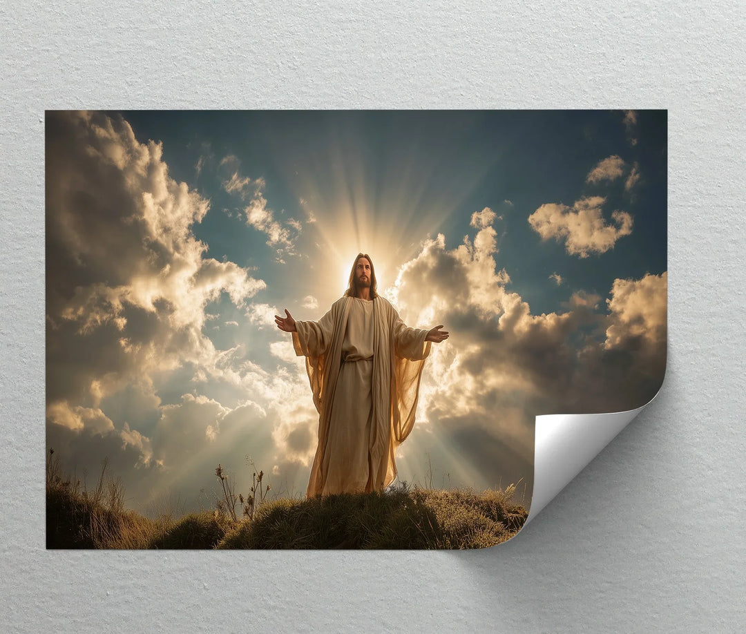 Divine Light – Radiant Jesus Canvas Print - MyPhotoStation