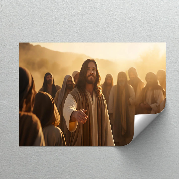 Warm spiritual guidance – Christian artwork for home walls.

